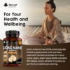 Lions Mane Mushroom 2000mg - 180 High Strength Vegan Tablets - Lion's Supplement with Black Pepper - Mushrooms Extract (Not Powder or Capsules) Made in The UK by New Leaf products - Image 4